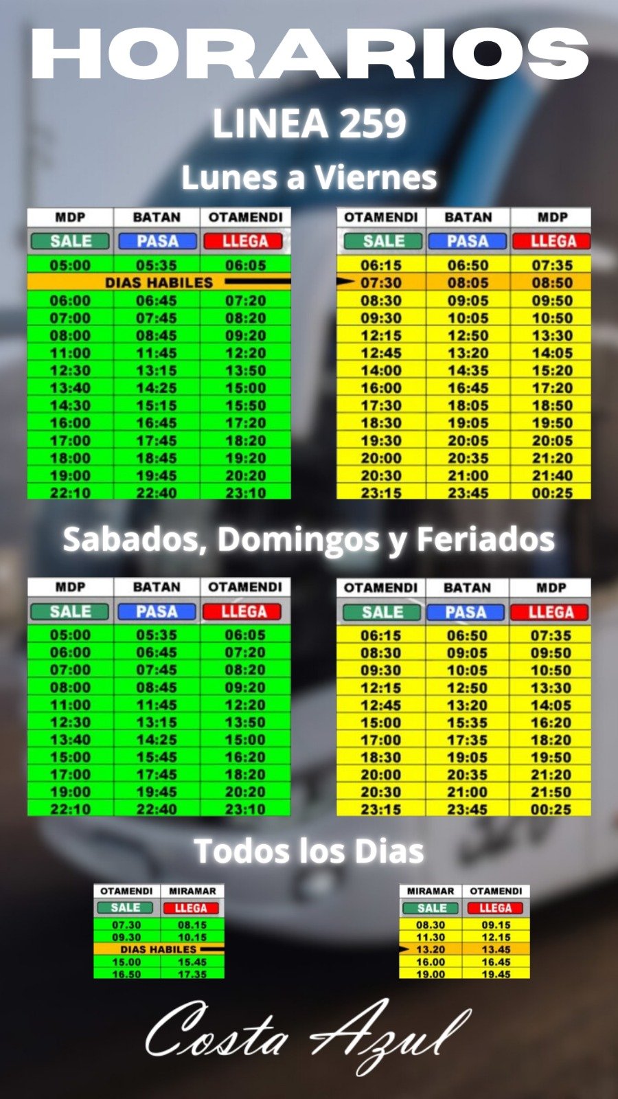 Costa Azul - Pasajes